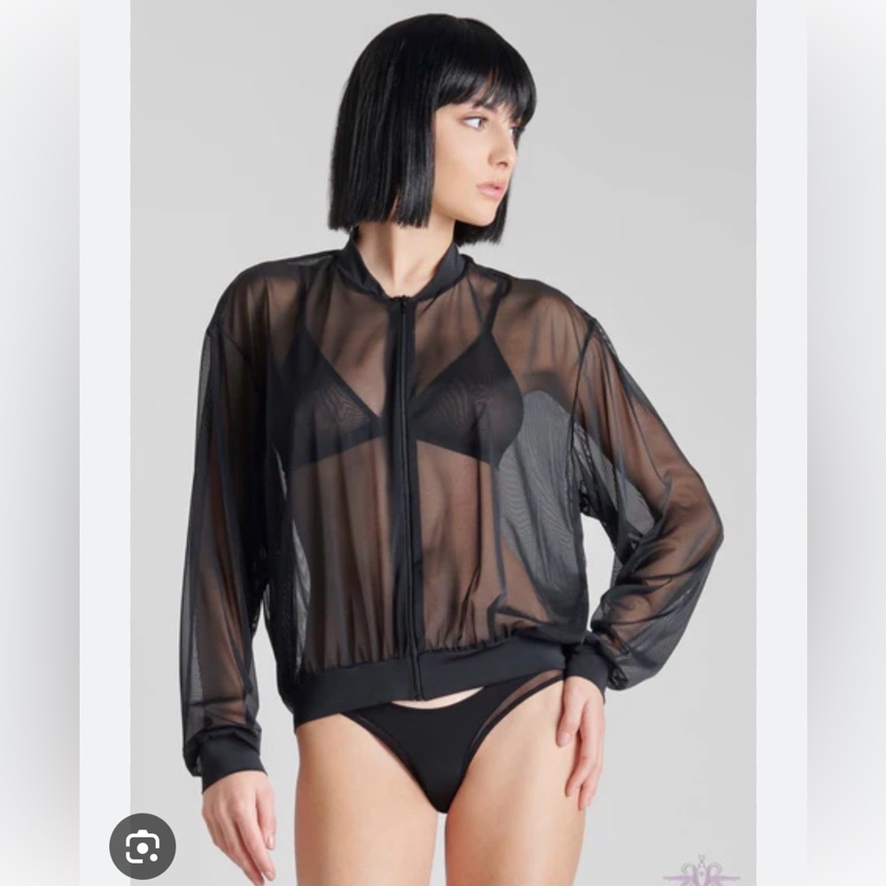 Maison Close Sheer Black Jacket